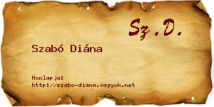Szabó Diána névjegykártya